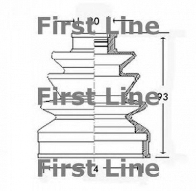 FIRST LINE fcb2254 -  Пыльник, приводной вал